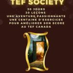 کتاب SECRET TEF SOCIETY : 30 jours pour améliorer son score au TEF CANADA