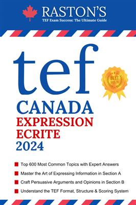 TEF-Canada-Expression-Ecrite-2024 کتاب TEF Canada Expression Ecrite 2024 - تصویر 1