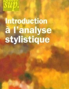 کتاب Introduction a l'analyse stylistique