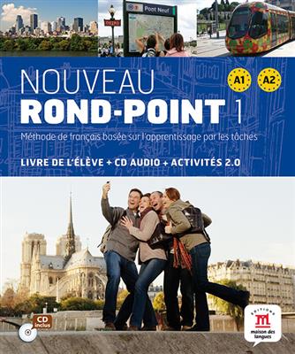 Nouveau-Rond-Point-1-Cahier-MP3-1.jpg کتاب Nouveau Rond - Point 1 + Cahier - تصویر 1