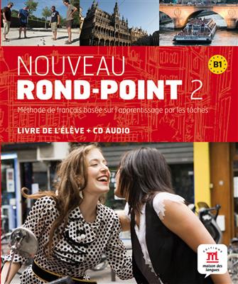 Nouveau-Rond-Point-2-Cahier-MP3-1.jpg کتاب Nouveau Rond - Point 2 + Cahier - تصویر 1