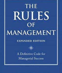 کتاب the Rules of Management second edition